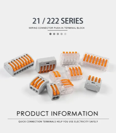 Push-in Terminal Block Screwless Interlocking